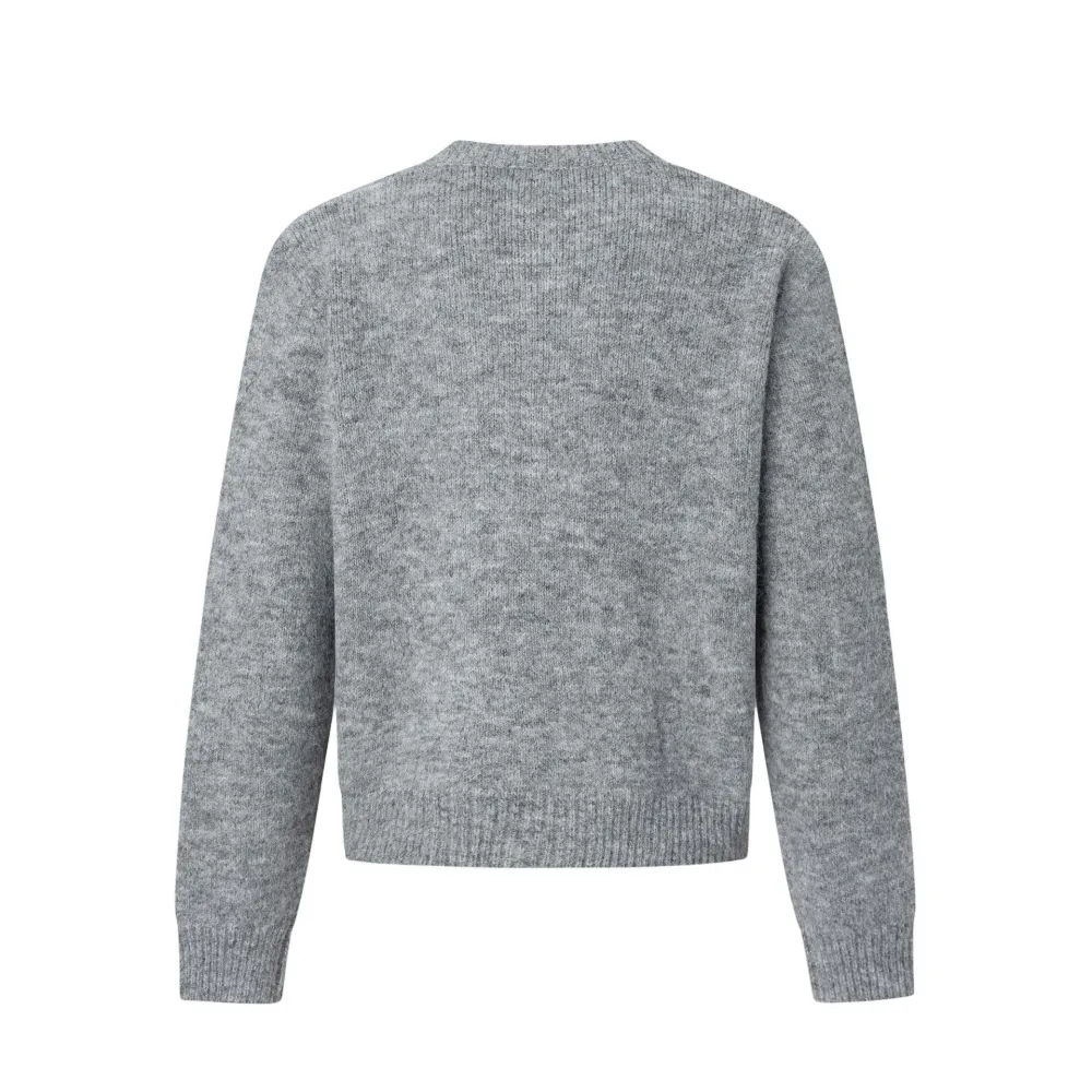 Classic Button-Up Knit Sweater