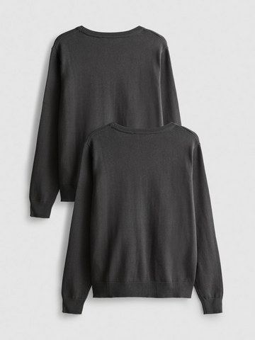 7-15yrs | 2pk Cotton Rich V-Neck School Cardigans detail 3
