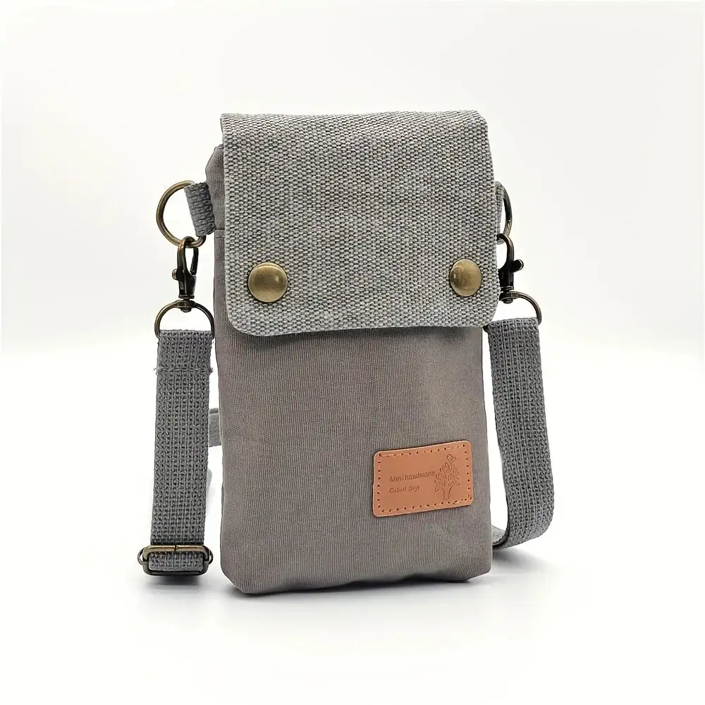 Modern Mini: Logo-Embellished Canvas Phone Bag