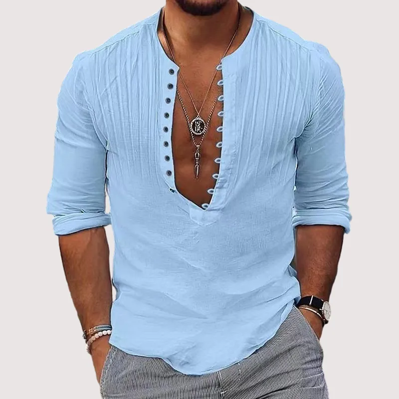 Tailored Cotton Linen Shirt