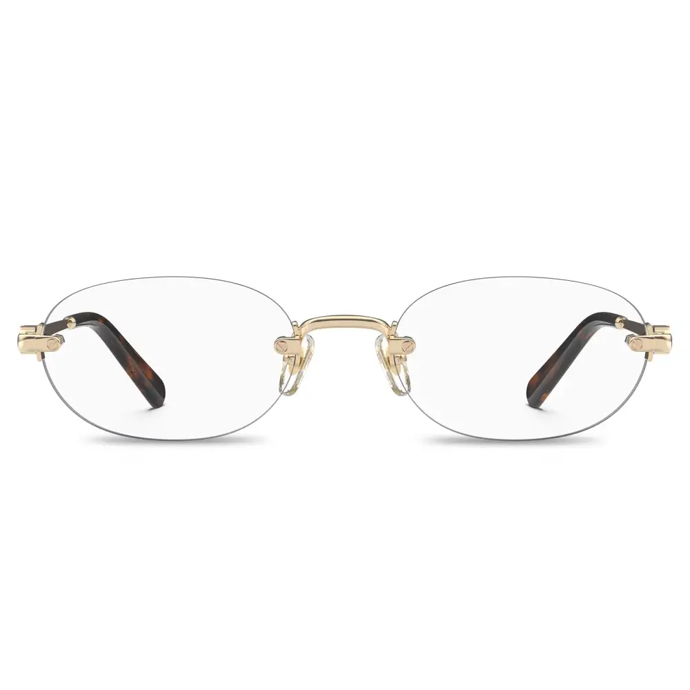 Classic Round Rimless Acetate Blue Light Eyewear
