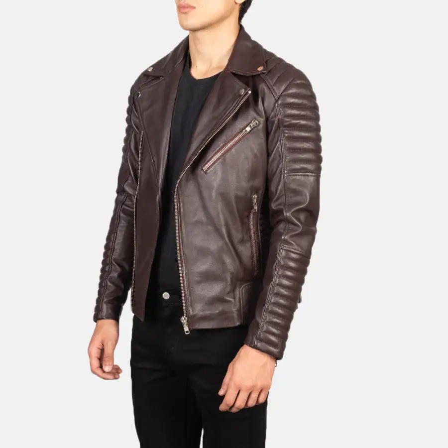 Men's Workwear Biker Leather Jacket