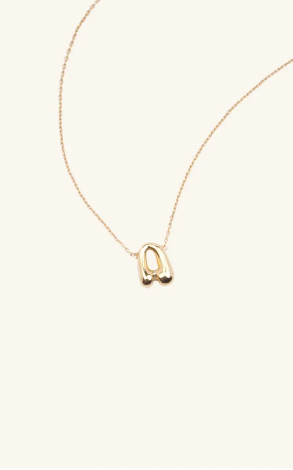 Letter Personalized Bubble Necklace