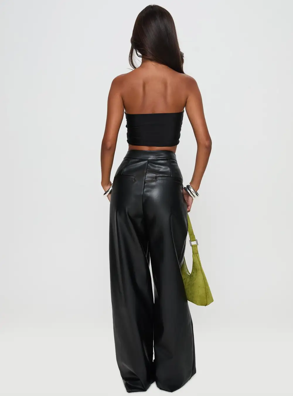 Tempted Faux Straight Leg Pants
