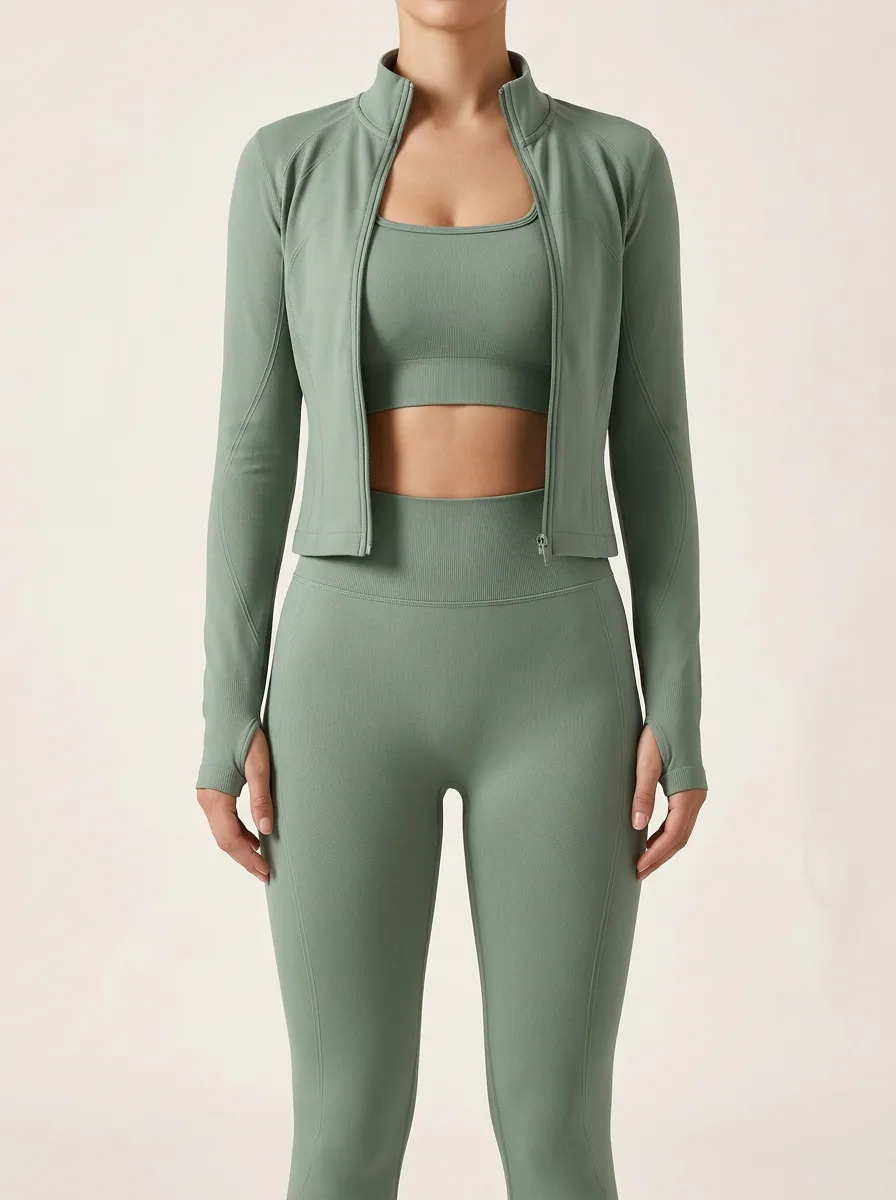 Athletic Fit Women's Three Piece Activewear Set