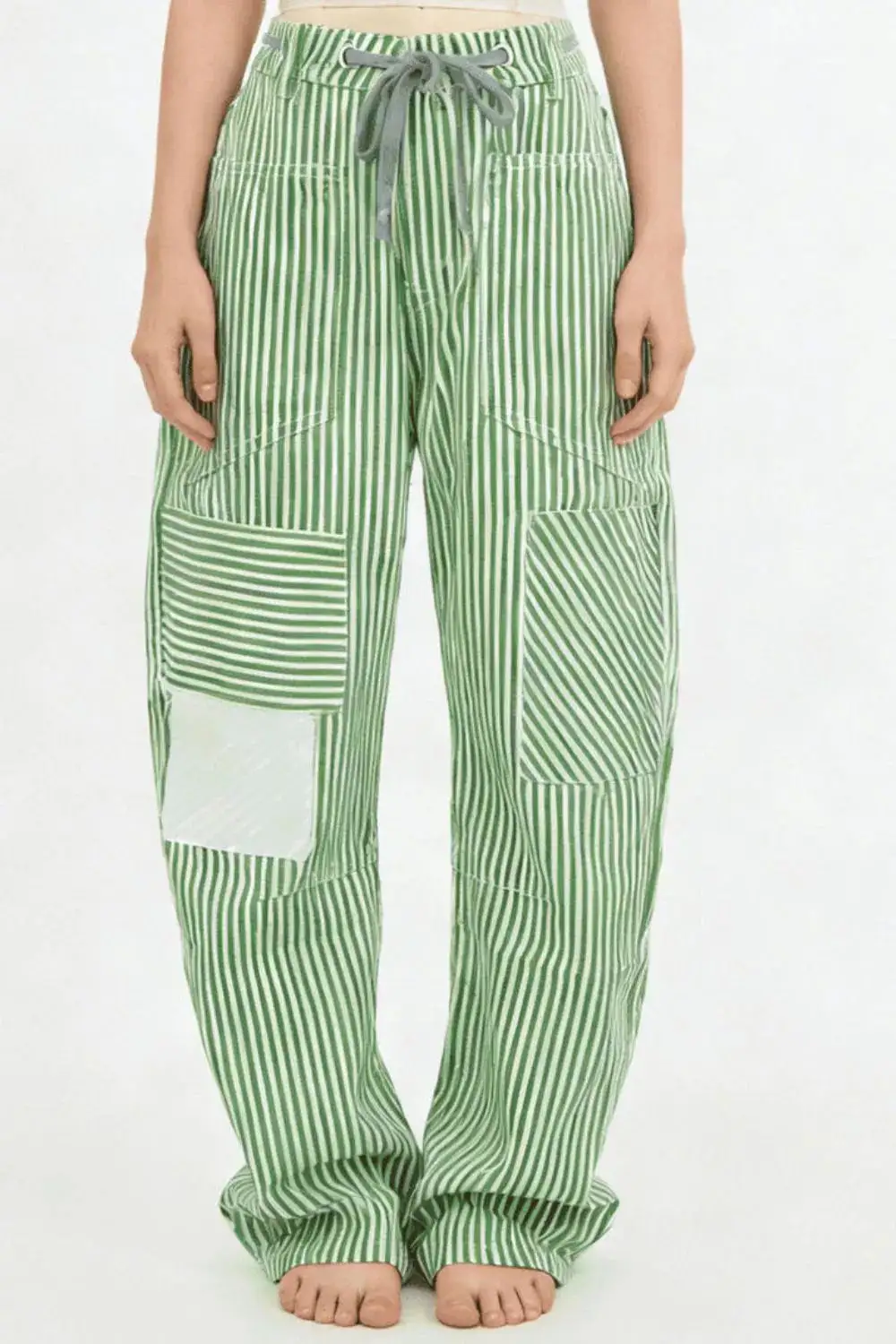 Chic Striped Wide Leg Pants