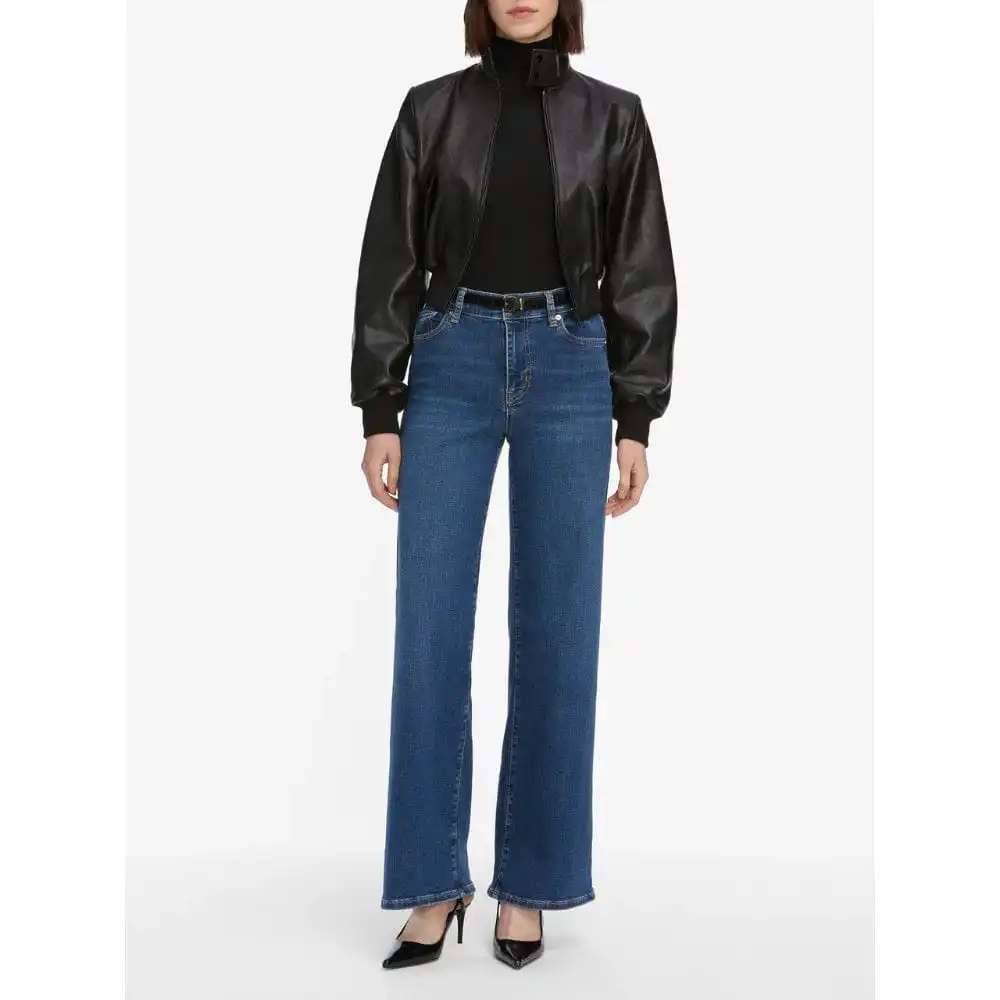Modern Wide-Leg Flare High-Rise Women's Jeans