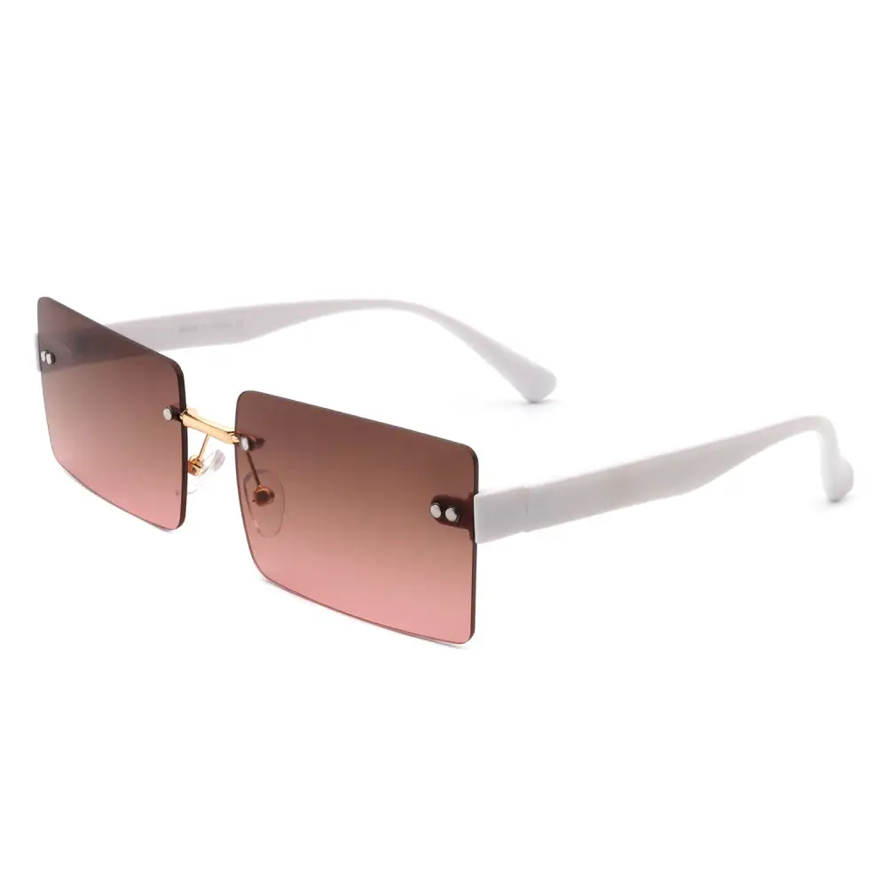 Lightweight Rectangle Square Frame Sunglasses