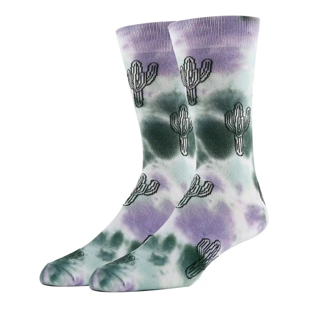 Classic Cotton Blend Tie Dye Crew Socks