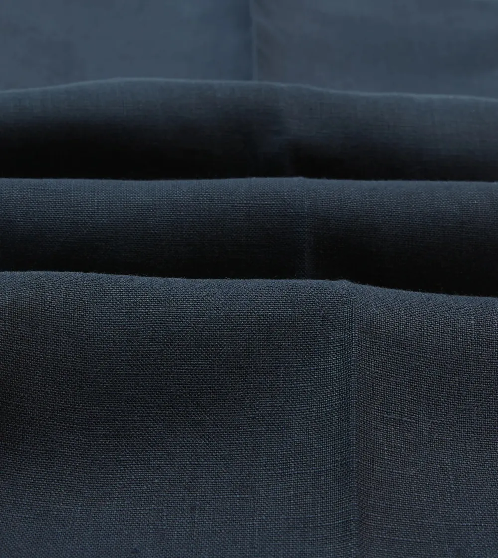 Daily Navy Irish Linen Single Pleat Trouser Casual Style