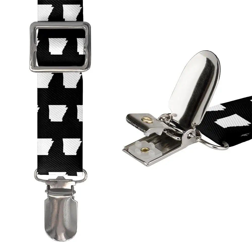 Modern Contemporary Repeating Outline Motif Suspenders