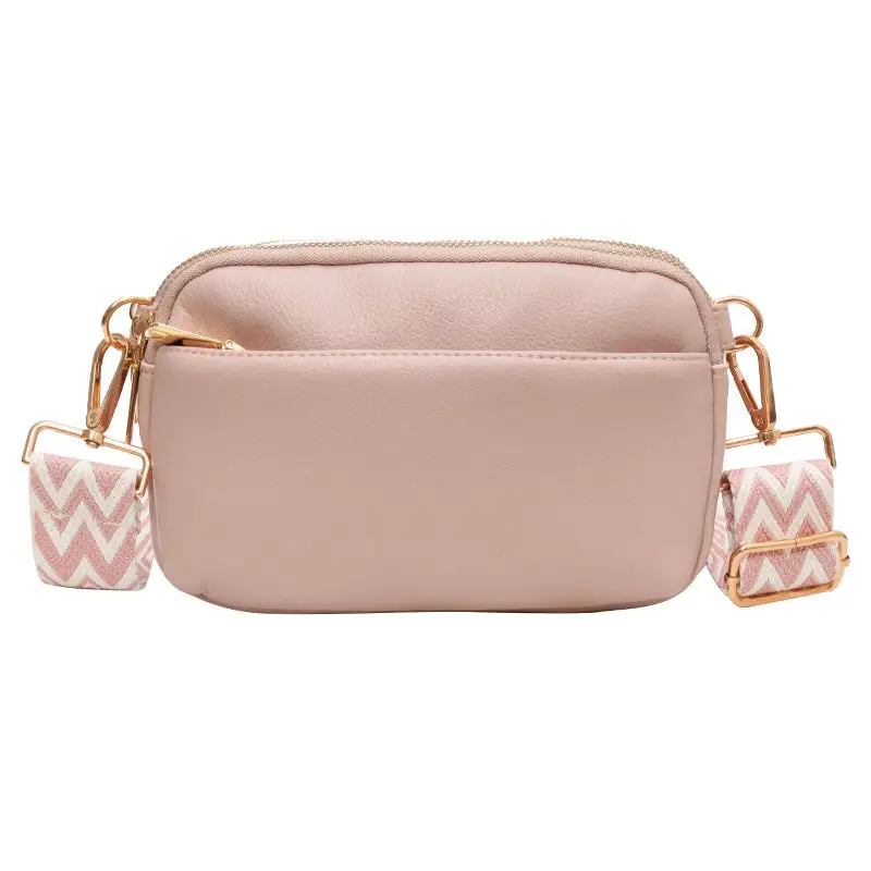 Soft Compact Faux Leather Square Crossbody Bag