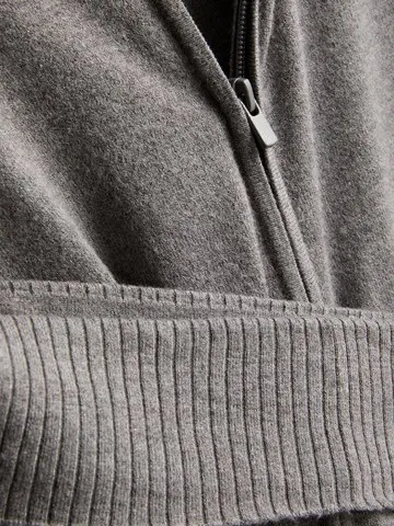7-15yrs | Funnel Neck Zip-Up Sweatshirt and Knit Joggers Set
