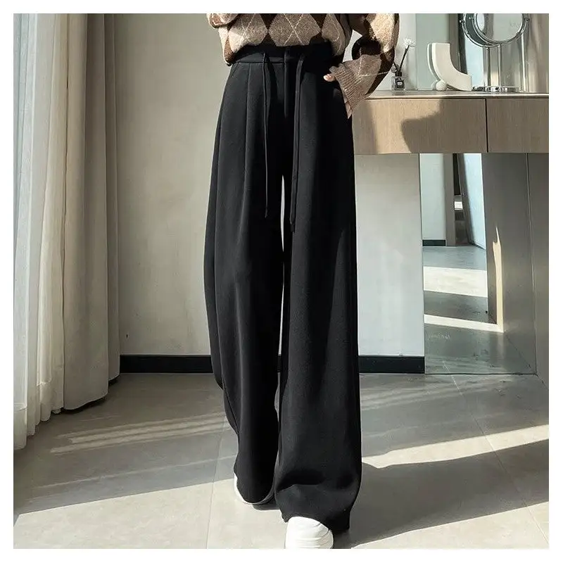 Refined High Waist Wide Leg Pants