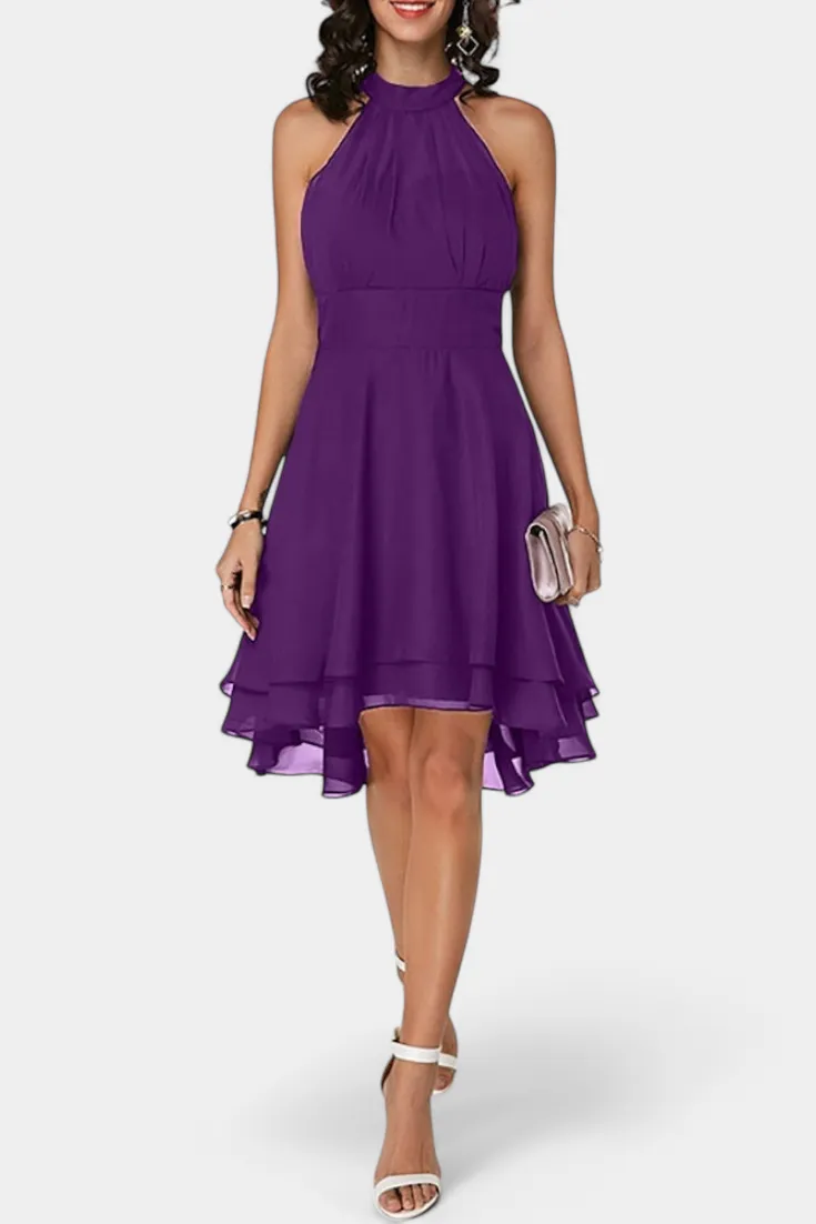 Chiffon Ruffled Casual Dress