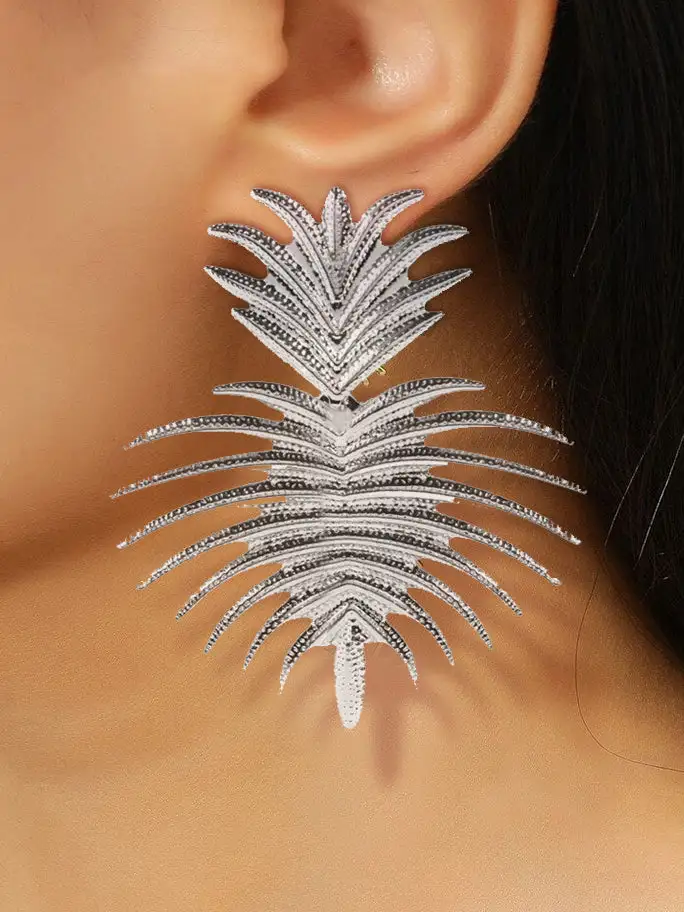 Layered Floral Drop Earrings