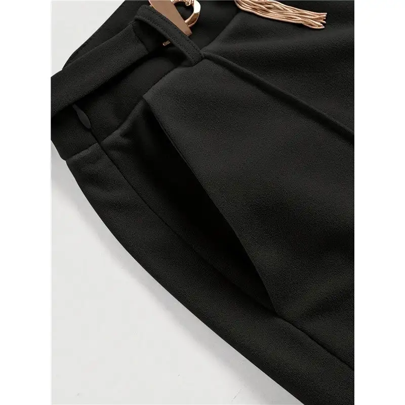 Women's High Waist Straight Leg Pants