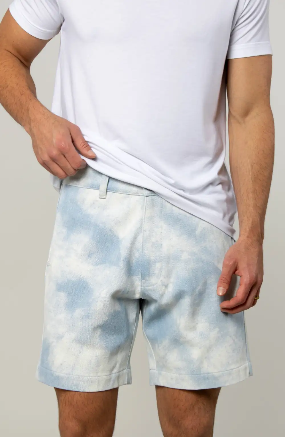 Men's Cotton Twill Shell Button Shorts