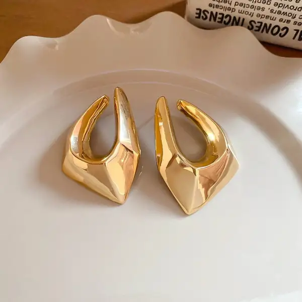Festive Geometric Statement Earrings