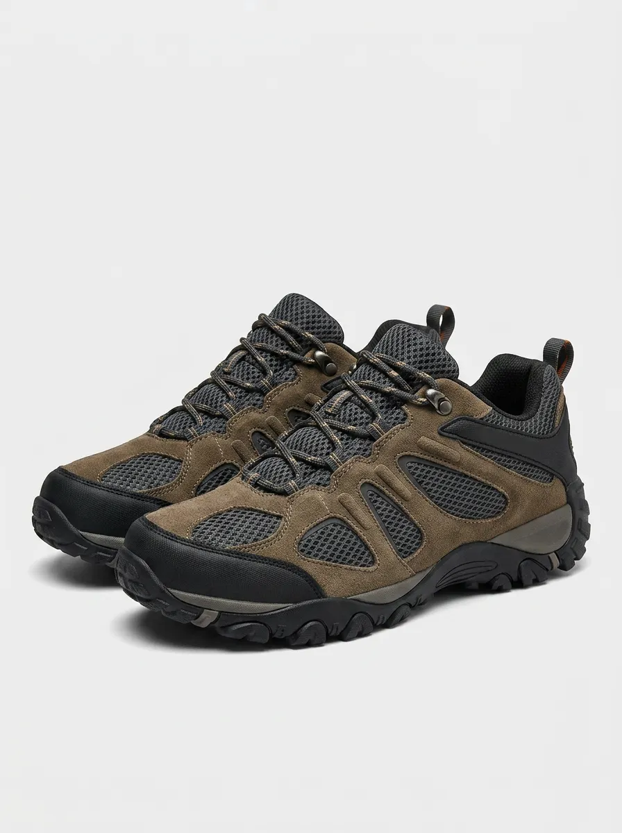 Men's Trail Motion Suede Mesh Outdoor Work Shoes