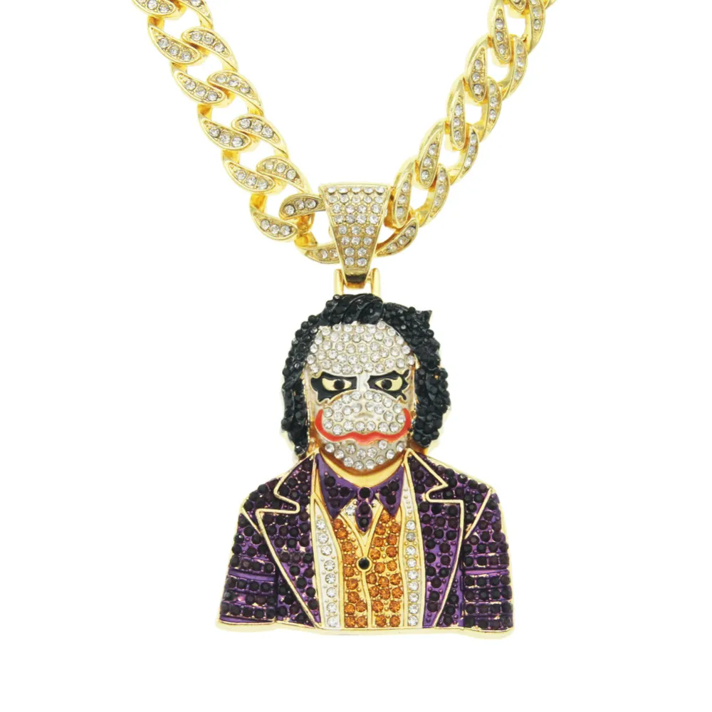 A bold iced-out pendant, heavyweight streetwear energy, and a Cuban-style chain that instantly upgrades tees, hoodies and jackets.