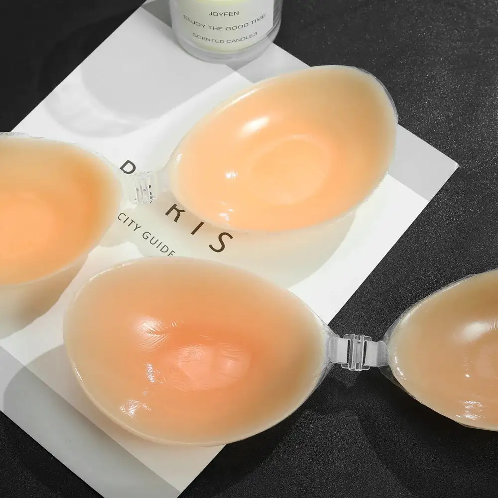 Silicone Adhesive Bra with Front Closure