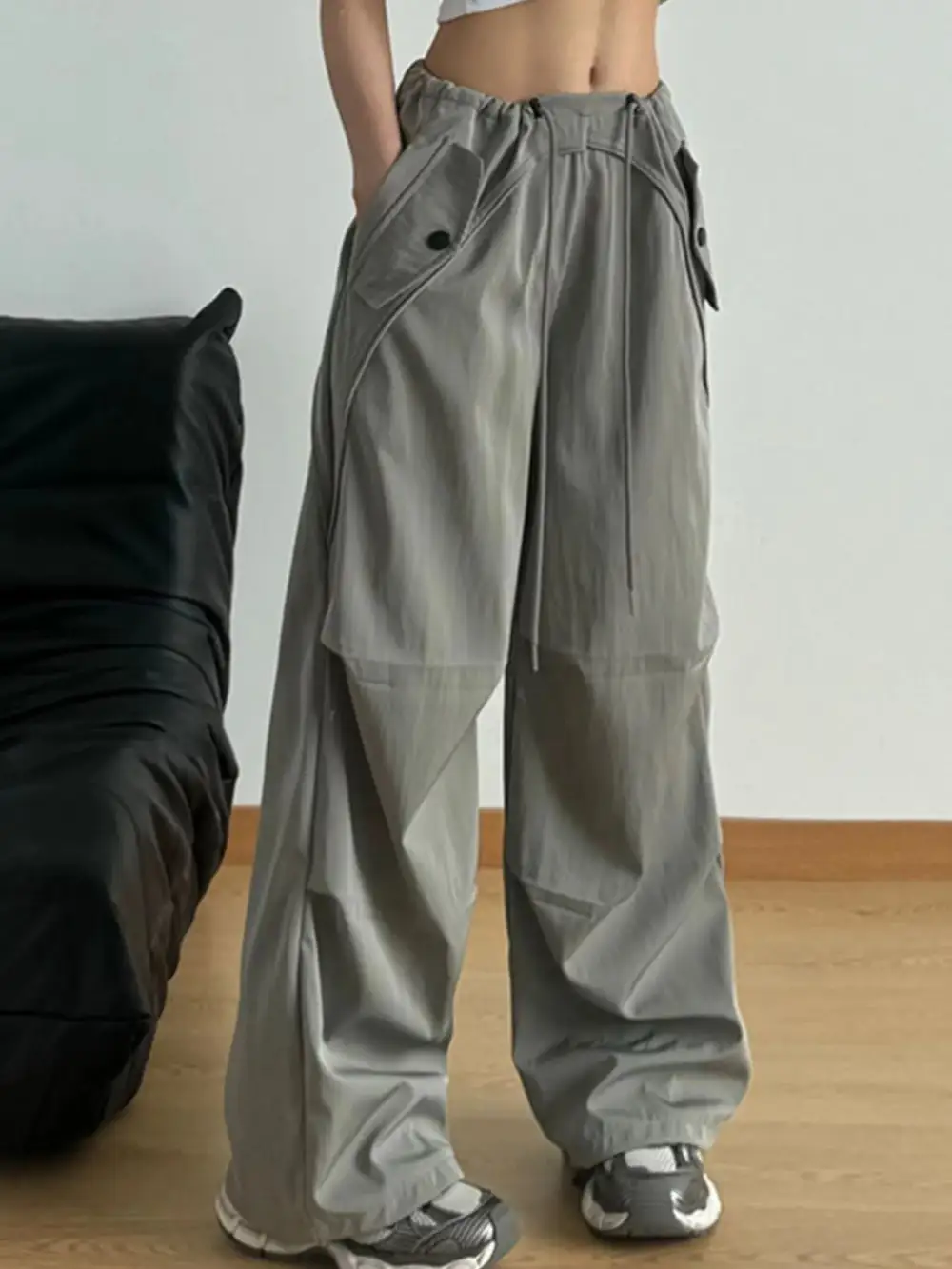 Wide Leg Drawstring Pocketed Lounge Pants