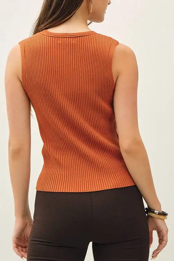 V-Neck Sleeveless Women's Blouse Top
