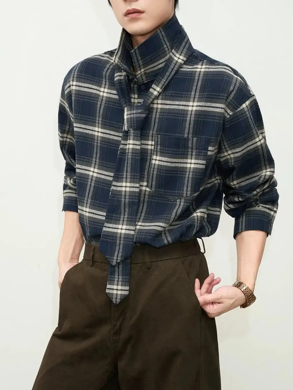 Plaid Long Sleeve Shirt