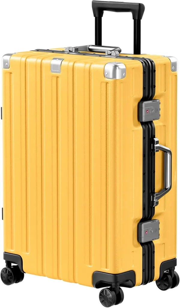 Zipperless Aluminum-Frame Hardshell Spinner Suitcase