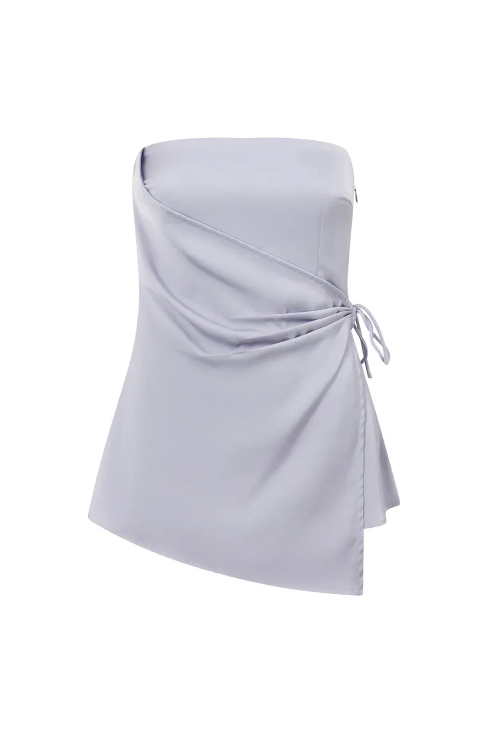 Strapless Wrap Around Layered Top