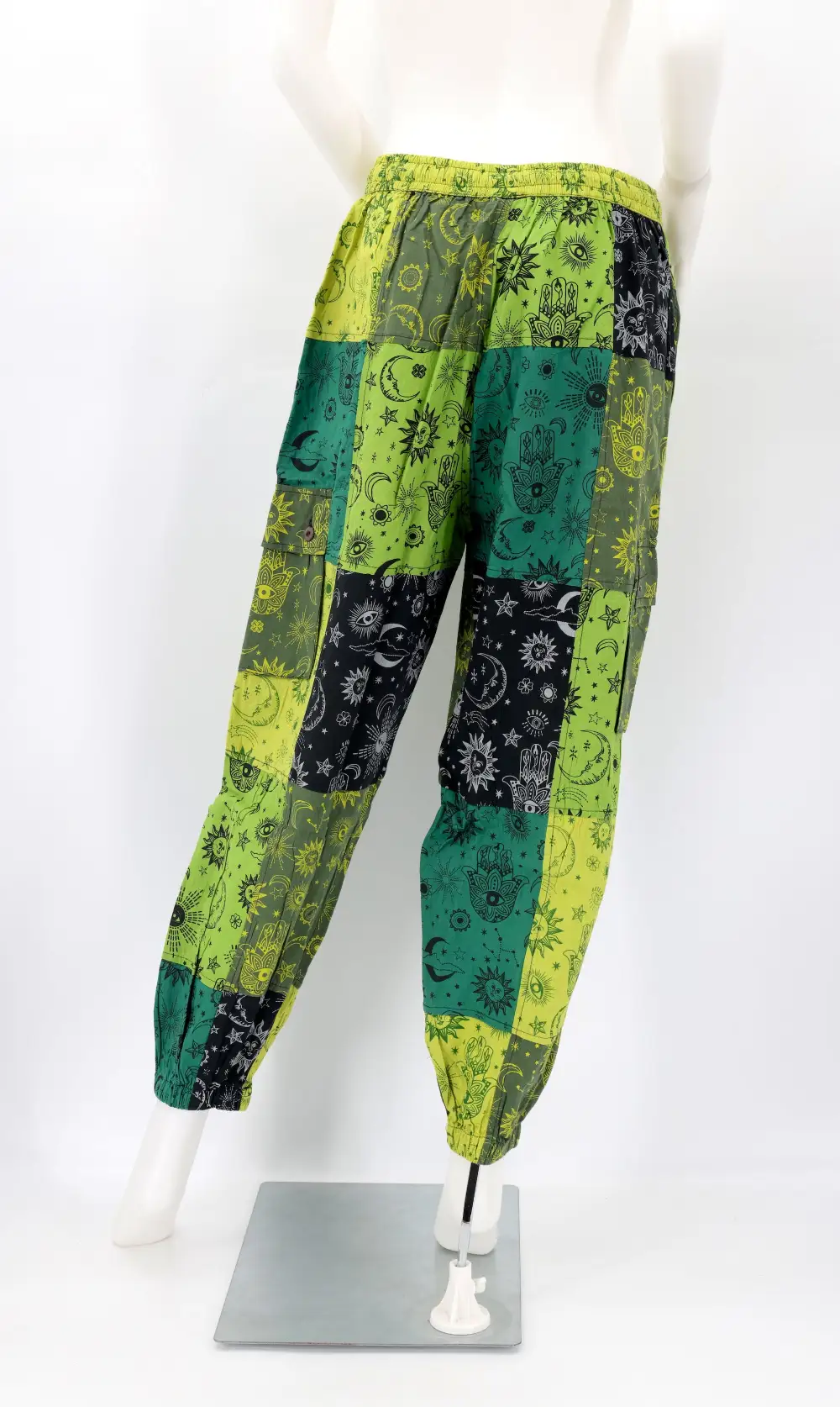 Women's Easy Fit Harem Cargo Patchwork Cargo Pants