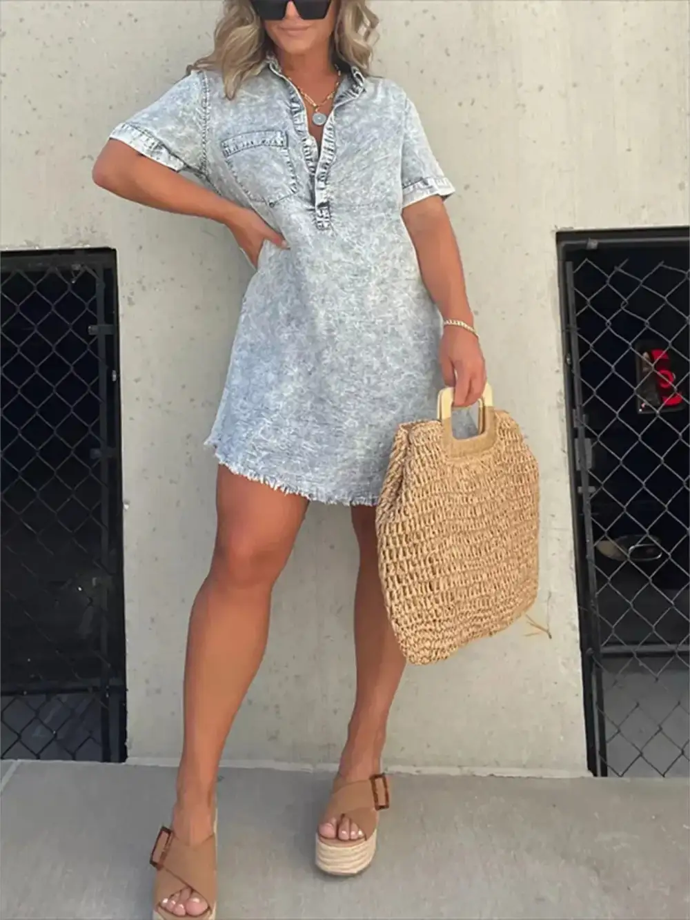 Short Sleeve Dress Casual