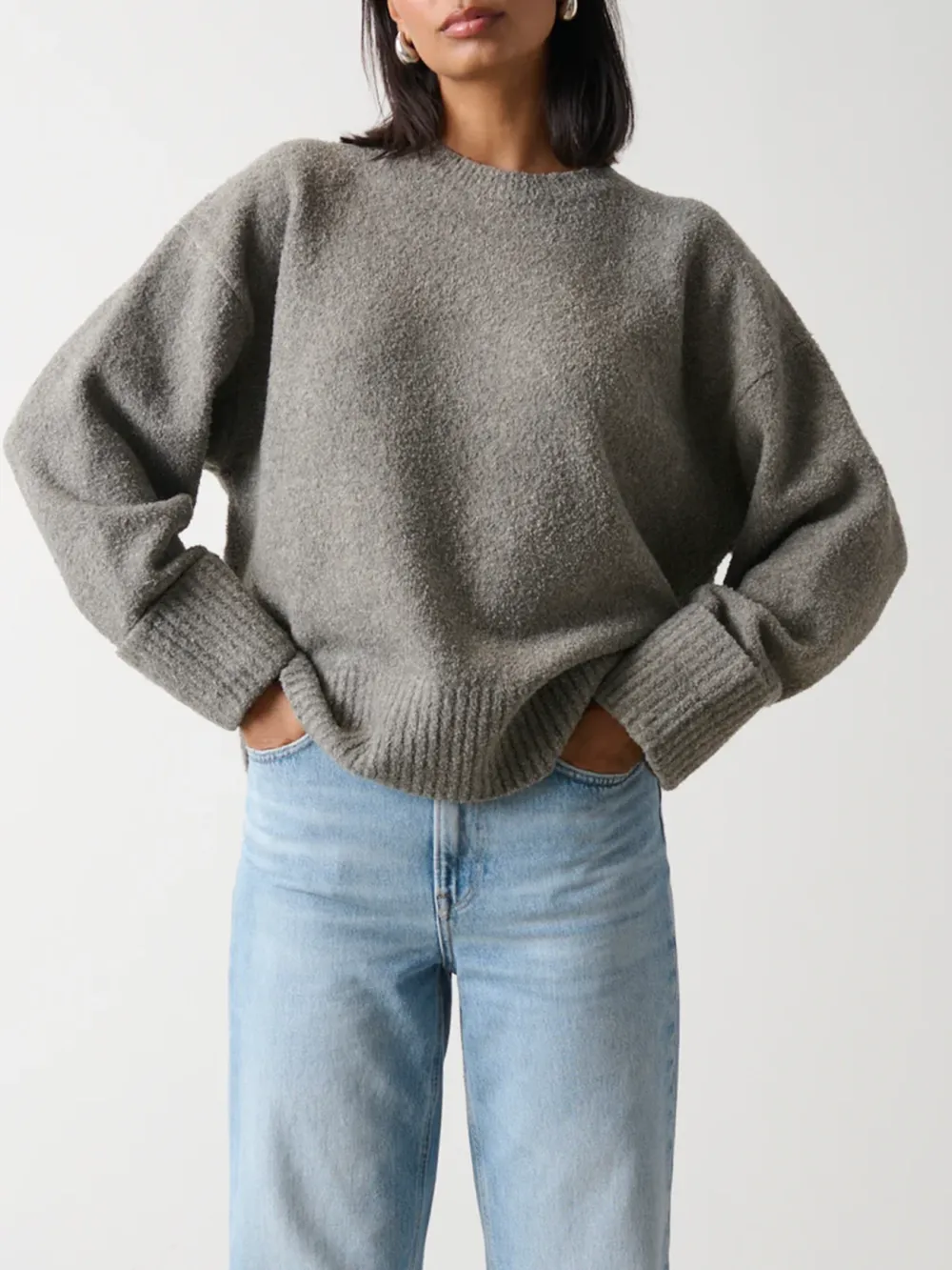 Slight Stretch Oversized Jumper