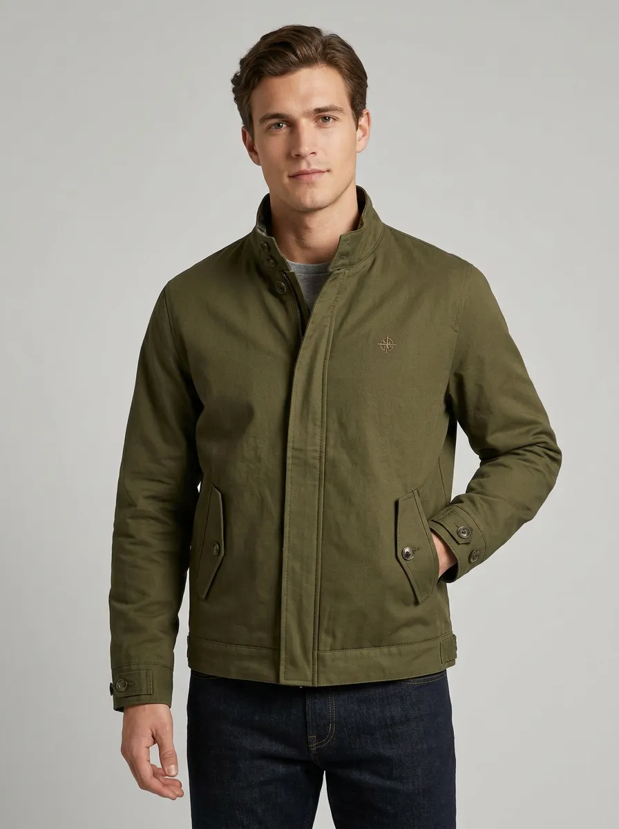 Men's Casual Outdoor Compass Embroidered Jacket
