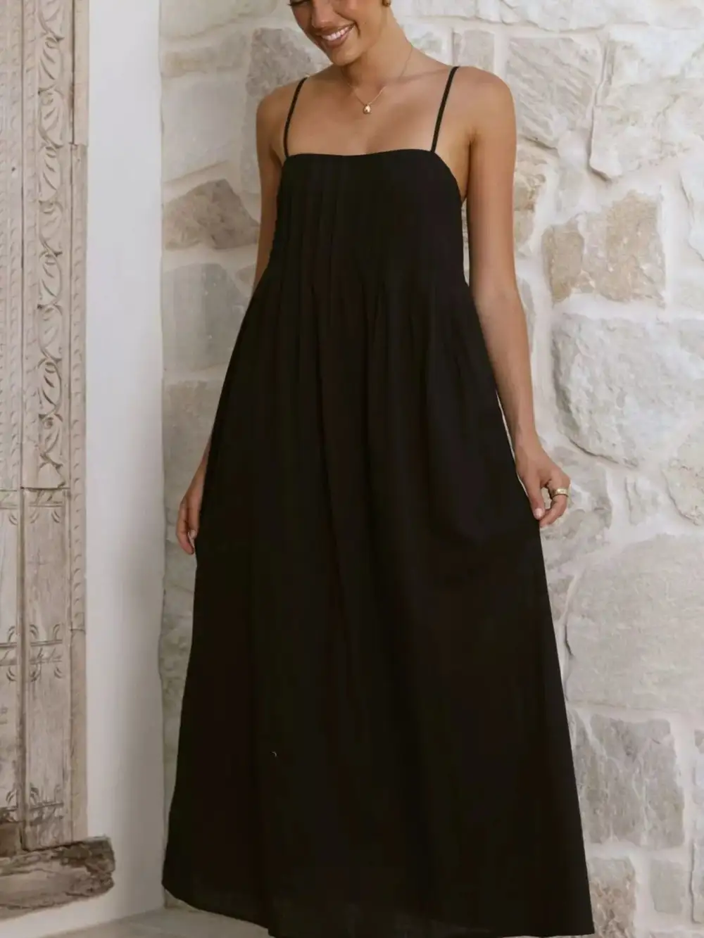 Elegant Pleated Casual Dress