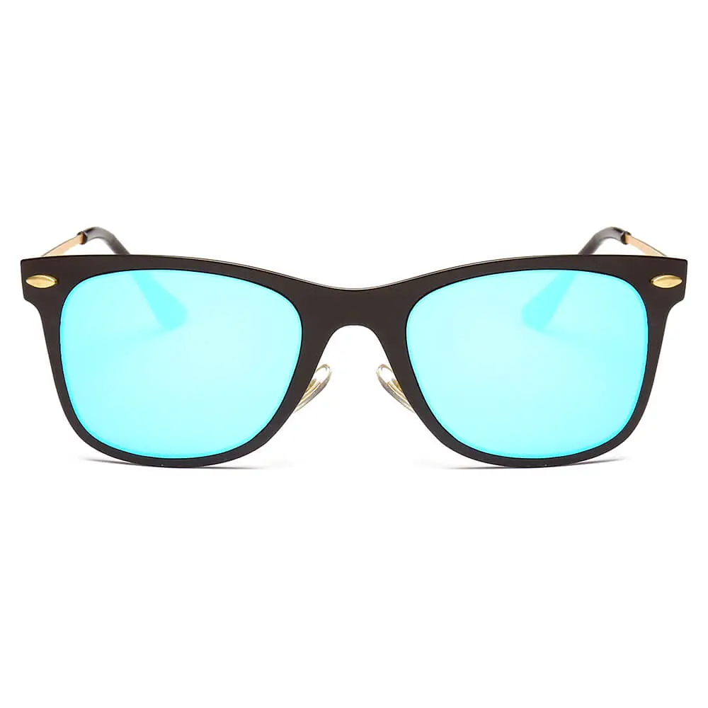 Classic Horn Rimmed Rectangle Sunglasses
