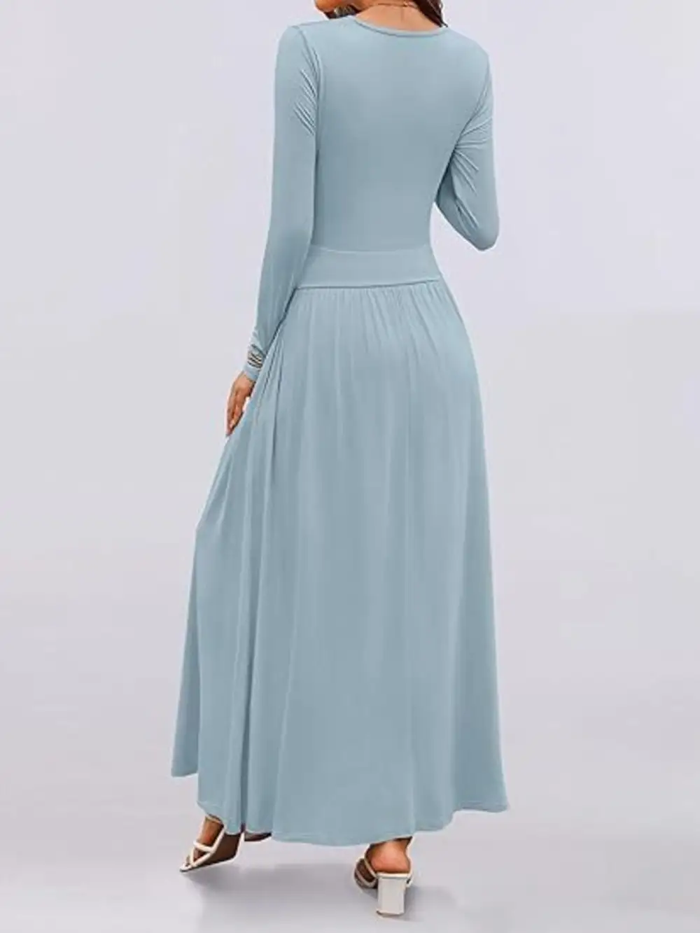 Long Sleeve Maxi Dress With Pockets