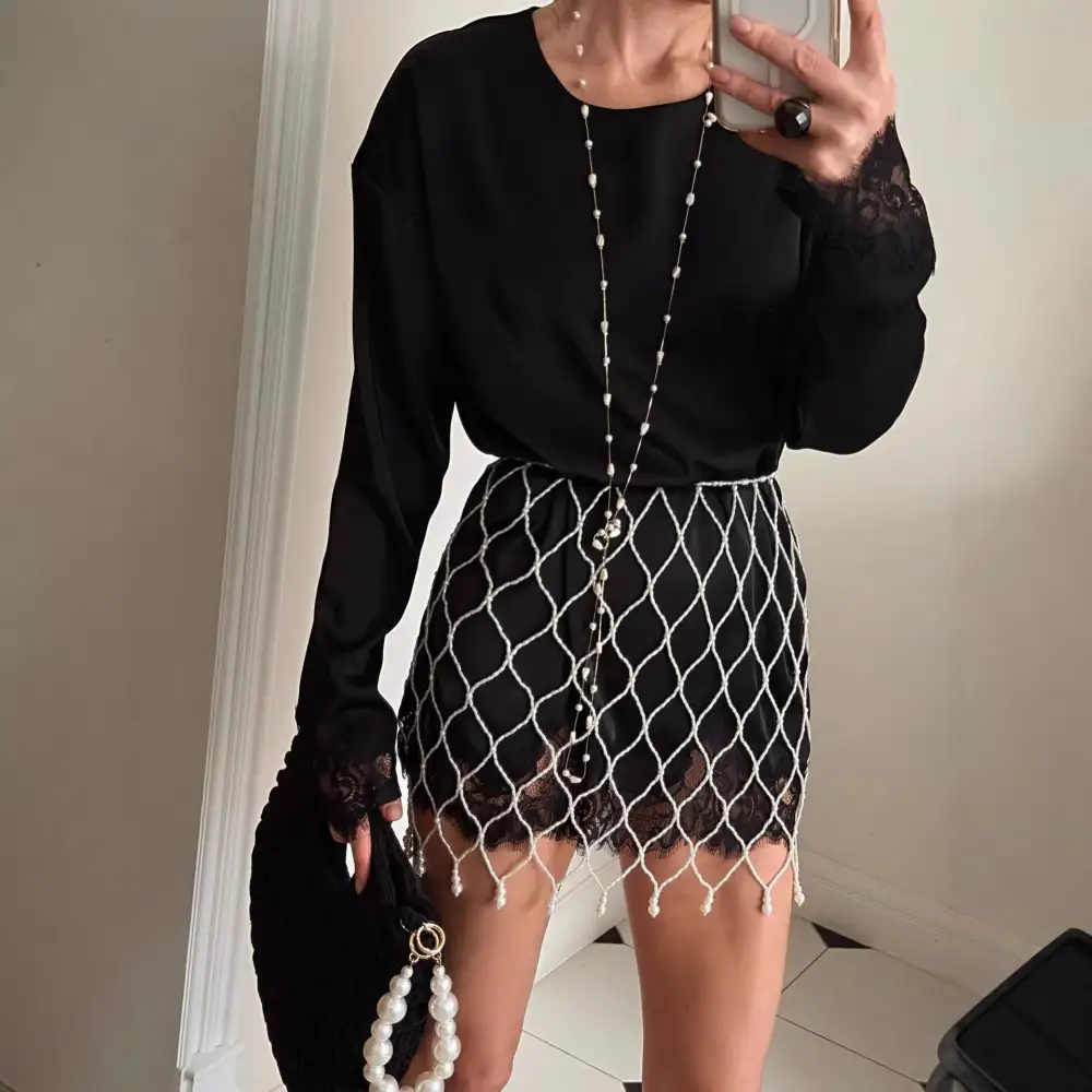 Women's Lace Round-Neck T-Shirt