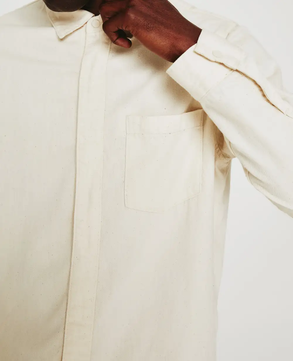 Men's Snap Button Denim Shirt