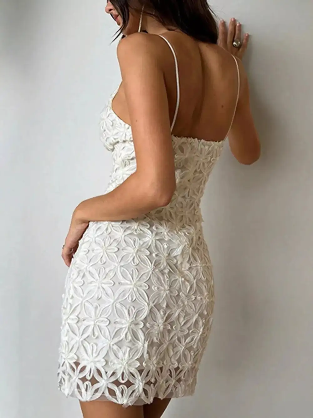 Lightweight Feel Lace Mini Dress
