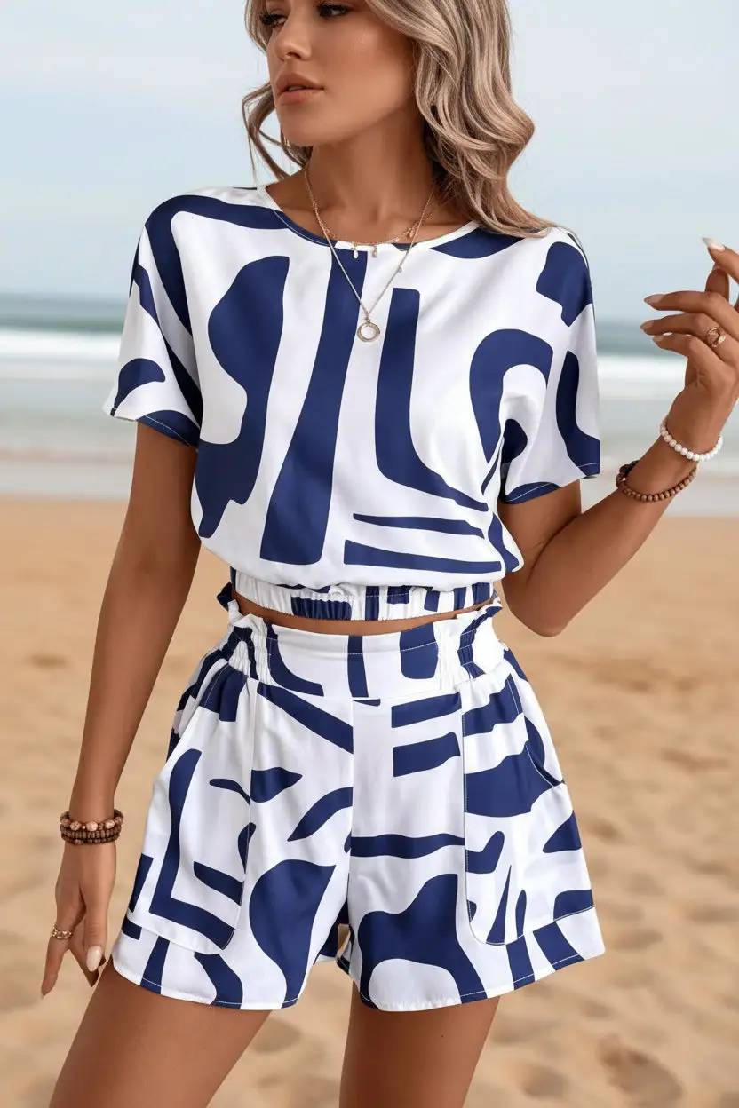 Short-Sleeve Women's Lounge Set