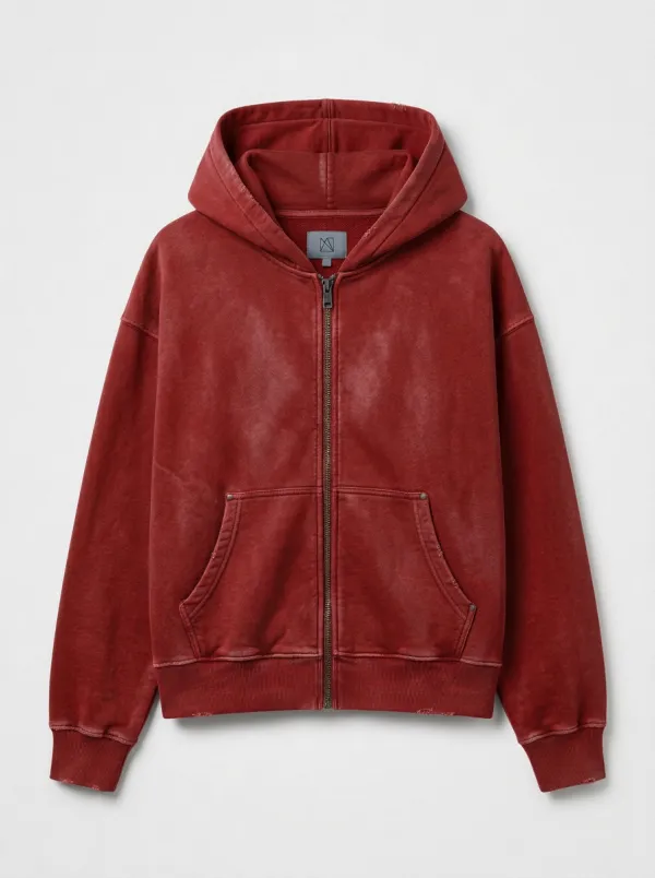 Relaxed Zip-Up Edit Men's Hoodie