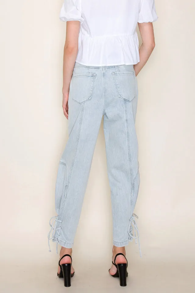 Women's High Rise Relaxed Comfort Stretch Denim Jeans