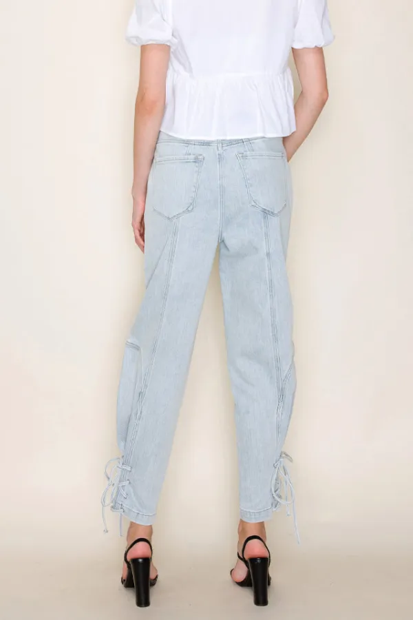 Women's High Rise Relaxed Comfort Stretch Denim Jeans