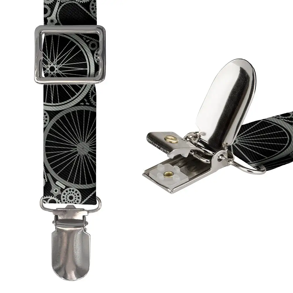 Bike Parts Theme Suspenders