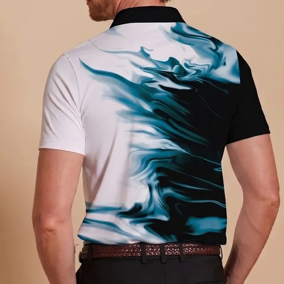 Active Easygoing Short Sleeve Button Up Polo Shirt