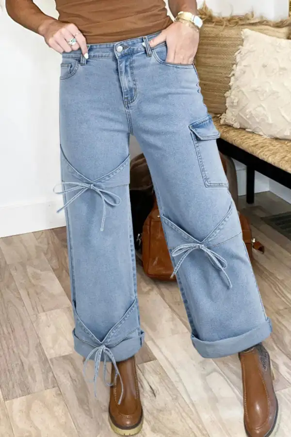 Soft Cargo Denim Jeans