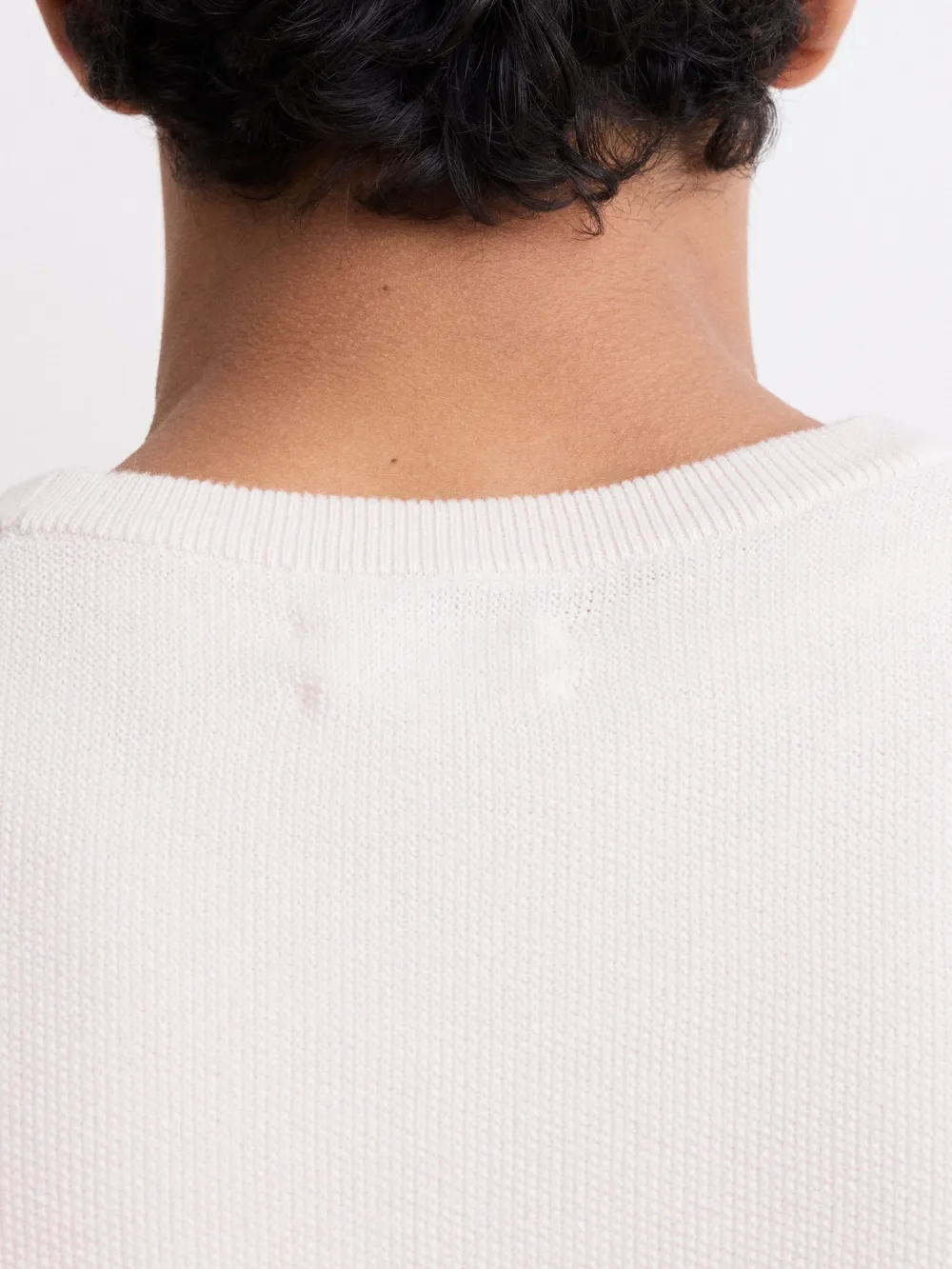 Men's Cement Cotton Crew Neck Sweater