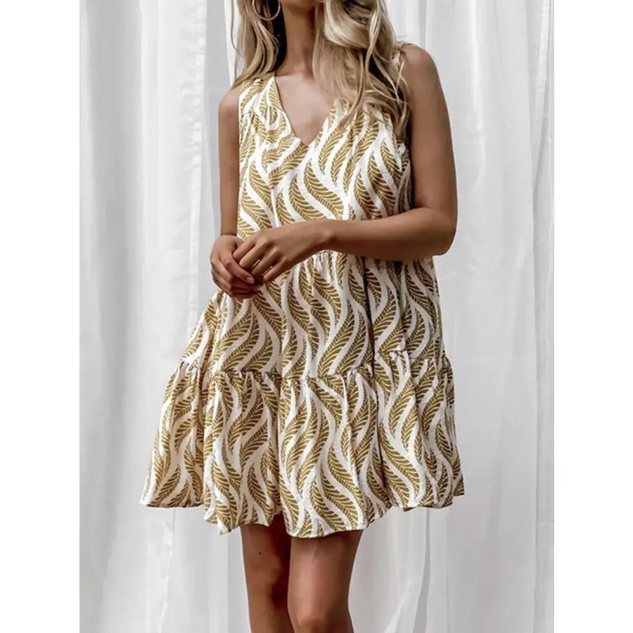 Soft Everyday V-Neck Sleeveless Mini Dress